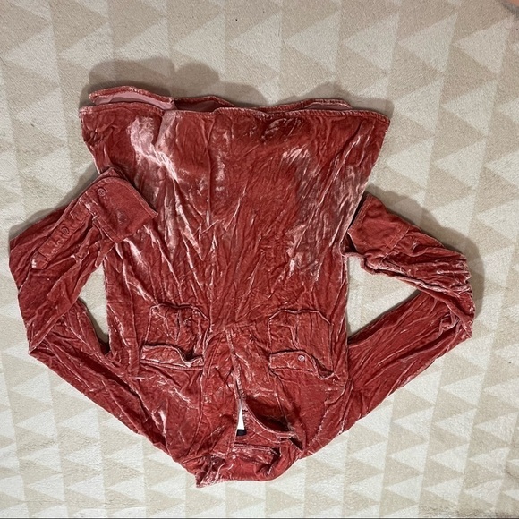 J crew velvet patch pocket popover shirt burnished barn - Picture 6 of 7